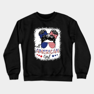 All American Girls 4th of July Daughter USA Crewneck Sweatshirt